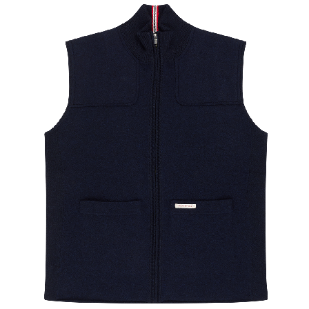 Amundsen Boiled Huntsman Vest Mens Faded Navy