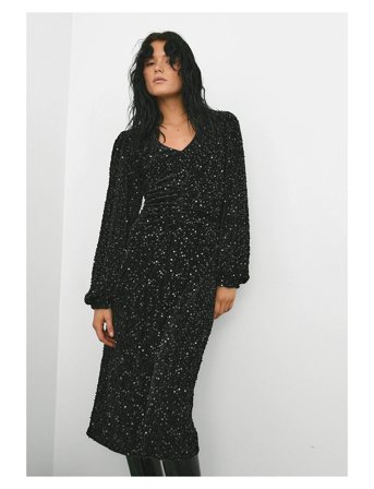 Teagan Lg Dress Black Noella