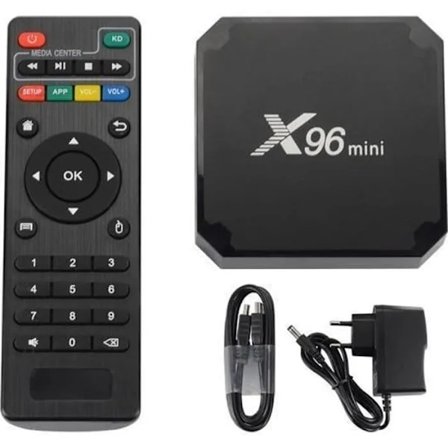 X96 Mini Android TV -boksi Android 9.0 TV -boksi Amlogic S905W neliydin 2GB 16GB 4K HD WIFI -mediasoitin AH37