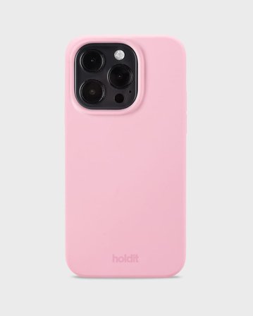 HOLDIT Silicone Case iPhone Pink 15 Pro, Tøj & Bolig, Elektronik, Telefon & Mobiltilbehør