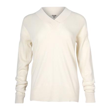 Burberry Vintage Pre-owned V-Neck Trui , Wit , Dames , Maat: M