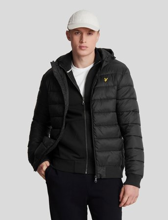 Lyle & Scott Wadded Jacket - Black - XL