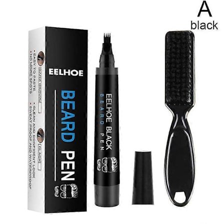 Sort (A)$ Skægfuglepen Kit Vandtæt og Svedafvisende Skægpenn Skægtegningspen