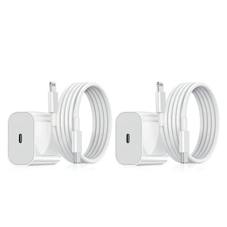 iPhone Laddare - Snabbladdare - Adapter + Kabel 20W USB-C 2st