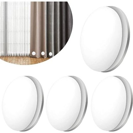 Duschdraperi-vikter, 4 par magnetiska duschdraperi-vikter