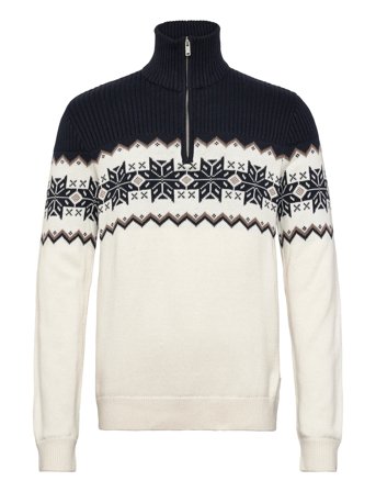 Lindbergh | Jacquard Half Zip Christmas Knit | XL