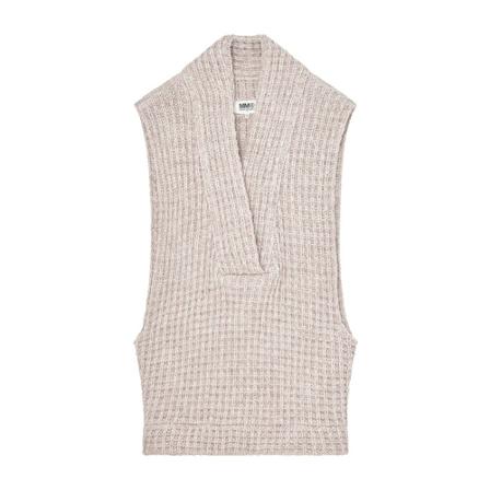 MM6 Maison Margiela, Sleeveless Knitwear Roze, Dames, Maat:M