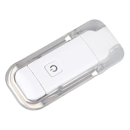 Clip-on boglampe, foldbar, 3 lyse farver, øjenbeskyttelse, bærbar USB-opladelig boglæselampe