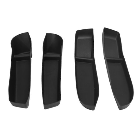 4 stk. Dørside Oppbevaringsboks Allsidig Bruk Enkel Installering Front Bakdør Slisse Organizer Brett Erstatning for Tesla Model 3 Highland 2024 Svart