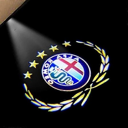 2 kpl Auton Loho Led-ovivalo Tervetulovalo Logoprojektorilamppu Alfa Romeo Giulia Giulietta Mito Stelvio Brera 147 156 159_usmddsa