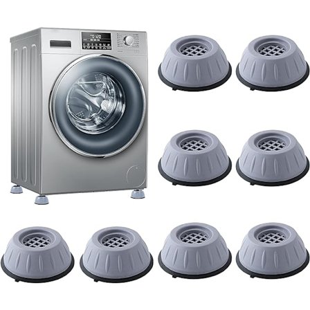 8 st Vibrationsdämpande fötter till tvättmaskin/torktumlare