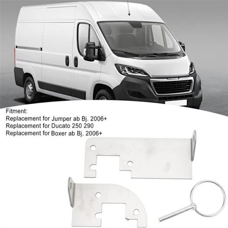 2X Bakdörrslås H1 H2 Inbrottsskydd Tak För Ducato JUMPER Relay Boxer X250 X290 Tak