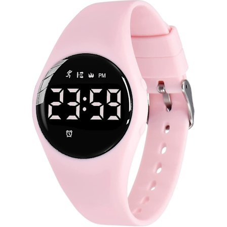 Børne Digital Sport Fitness Tracker Alarm Chronograph Vandafvisende