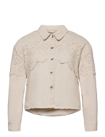 Carelena Life Crochet Jacket Otw Beige ONLY Carmakoma