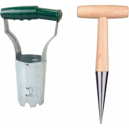 2 sipulikukkaruukkua istuttimella, istutin sipulien istutukseen, puutarhatyökalusarja kukkien ja taimien istutukseen