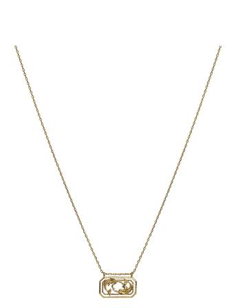 Zodiac Pisces Necklace 19. Feb - 20. Mar Accessories Jewellery Necklaces Dainty Necklaces Gull Maanesten