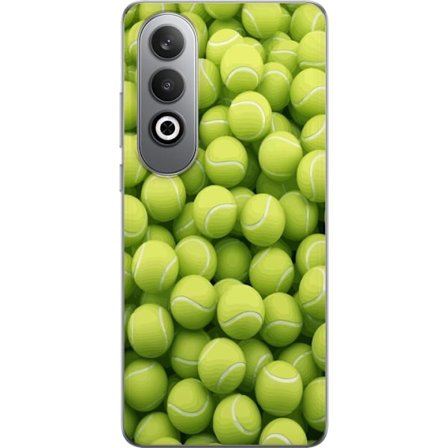 Kompatibel Mobilcover til OnePlus OnePlus Nord CE4 Mønster af grønne tennisbolde i høj detalje, sporty motiv med gentagende tekstur og stærke farv