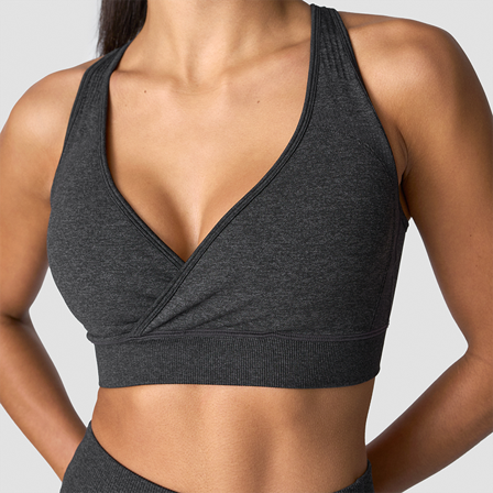 ICANIWILL Soft Seamless Justerbar Sport-bh Grå