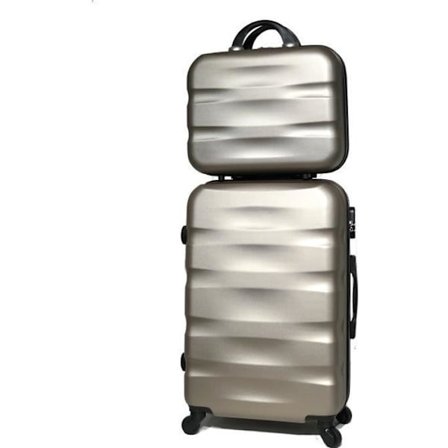 Valise - CELIMS - Set Moyenne - 65cm - 55 Liter - Vanity 17 tum - Champagne