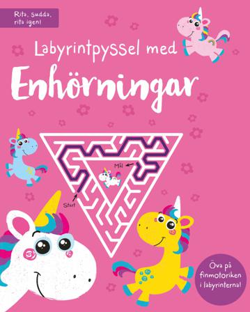 Labyrintpyssel med enhörningar - Bok av Labyrintpyssel - Board book