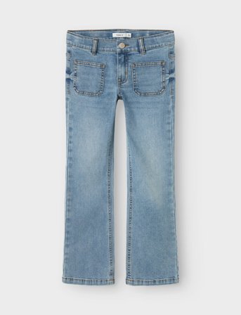 name it Nkfpolly Skinny Boot Jeans 7563-Qt K - Blue - 164