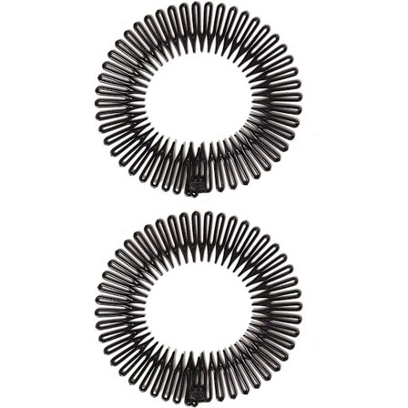 Sæt af 2, Spider Hårbånd Grip Runde Hårbånd, Fjederkam Paryk