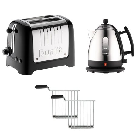 Dualit Dualit Elfedel & Brødrister kombinationspakke, sort - Sort, stål | KitchenOne