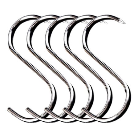 Rustfrit Stål Spidset S-Krog Bacon Krog Metal Kødkrog S-Type Tørring