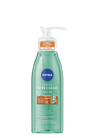 NIVEA Ansiktsrengöring Derma Skin Clear Wash Gel 150 ml Rengöring Unisex