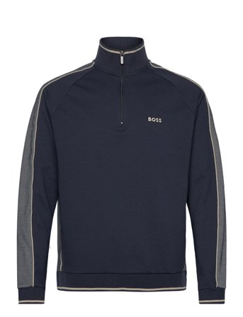 BOSS Tracksuit 1/4 Jacket - Navy - M