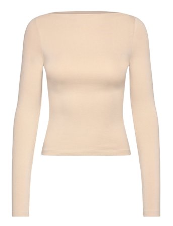 Mango | Cotton Boat Neck T-Shirt | XS