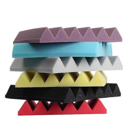 1st 30x30x5cm Kilformad Akustikstudio Svamp Ljudisolerande Skum Väggplattor