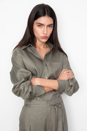 CAMILLA PIHL - Isola Shirt - Army Size36
