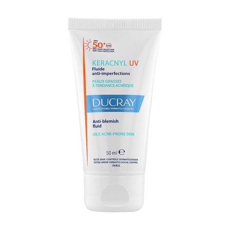 Ducray Keracnyl UV Anti-Blemish Sun Fluid SPF50+ 50 ml, Skincare, Ansigtspleje, Dagcreme