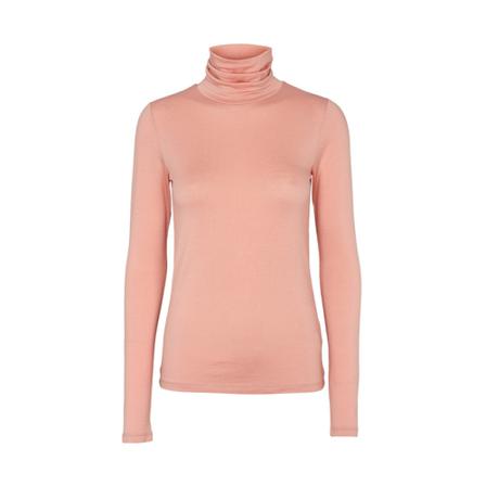 Basic Apparel Joline Turtleneck Orange, Dame Rullekraver