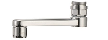 Mora 450293AE Utloppspip för köksblandare 250 mm, svängbar 120°, Kök