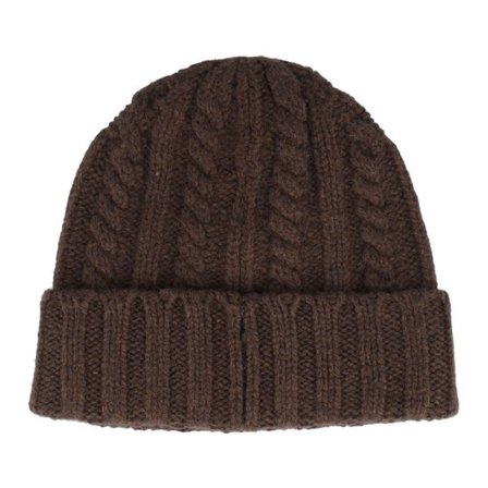 Upfront - Brun cuff Beanie - Cable Beanie Brown Cuff @ Hatstore