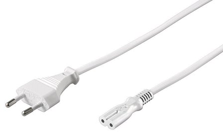 MicroConnect Power Cord Notebook 0.5m White