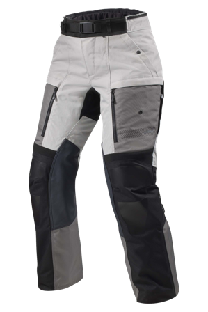 Pantalon Moto Femme REV'IT! Sand 5 H2O Court Argent/Noir 38 Long