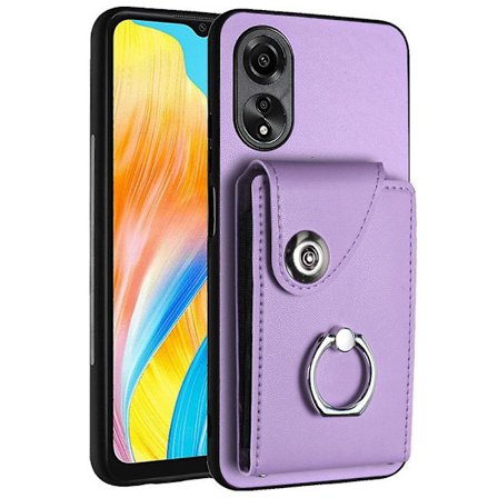 YB Läderbeläggning Serie-7 För Oppo A38 4G/A18 4G Ställ Fodral Korthållare Telefon Baksida