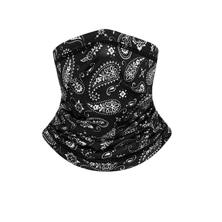 2-pak Motorcykel Ansigtsmaske: Åndbar, Blød og Alsidig Halsedisse Black