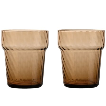 Byon Opacity vandglas 30 cl, brun, 2 stk. | KitchenOne
