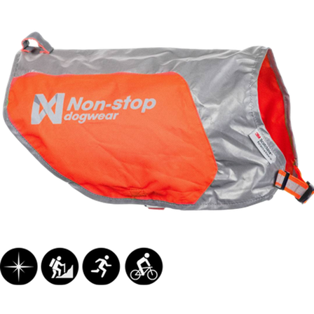 Non-Stop Dogwear - Refleksvest oransje X-Small - Hund - Halsbånd - ZOO.no