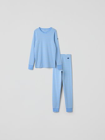 Polarn O. Pyret - Set for adult striped - M - Childrenswear - blue