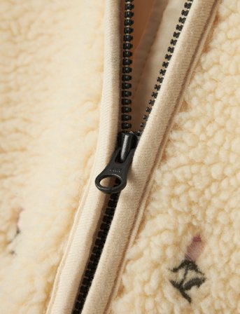 Lil'Atelier Nbfnalo Loose Sherpa Jacket Lil - Cream - 68