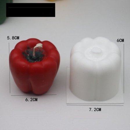 Lysforme lys stearinlys DIY støbeforme i silikoneform chili