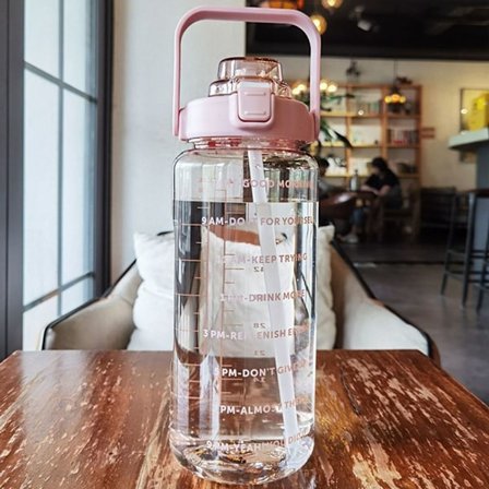 2L drikkeflaske sportsflaske vandflaske drikkeflaske med