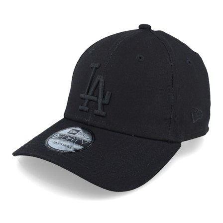 New Era - MLB Black adjustable Czapka Z Daszkiem - LA Dodgers League Essential 9Forty Black/Black Adjustable @ Hatstore