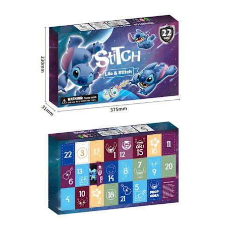 Julgåva-box Stitch Avengers Bluey Harry Potter handgjorda figurer blind box drag ornament