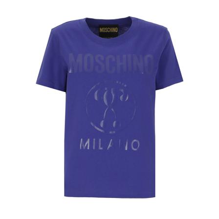Moschino, T-shirt Niebieski, Kobieta, Rozmiar: S